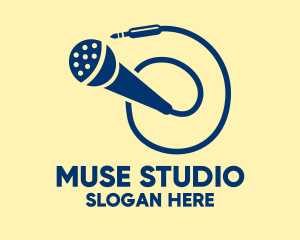 Generic Microphone Cord logo design