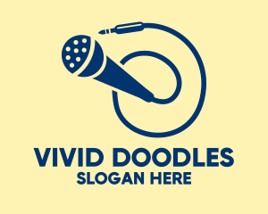 Generic Microphone Cord logo design