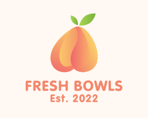 Gradient Tropical Peach logo design