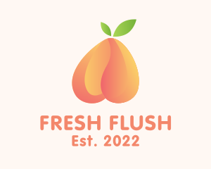 Gradient Tropical Peach logo design