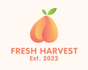 Gradient Tropical Peach logo design