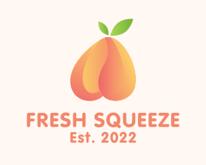 Gradient Tropical Peach logo design