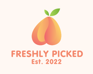 Gradient Tropical Peach logo design