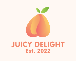 Gradient Tropical Peach logo design
