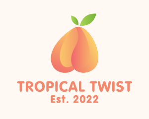 Gradient Tropical Peach logo design