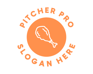 Fried Chicken Drumstick logo design