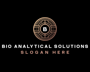 Bitcoin Technology Crypto logo design