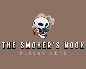 Skull Smoker Cigarette logo