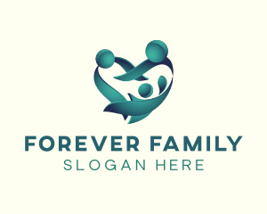 Heart Family Support logo design