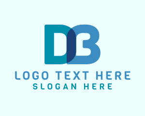 Digital Letter DB Monogram Logo