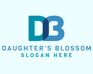 Digital Letter DB Monogram logo design