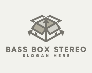 Delivery Box Arrow logo design