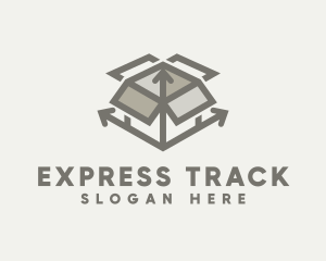 Delivery Box Arrow logo design