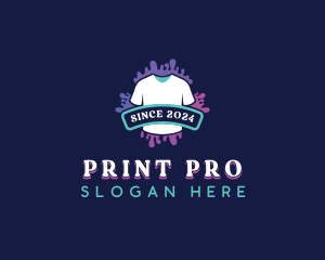 Printing Shirt Clothing logo