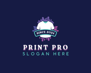 Printing Shirt Clothing logo design