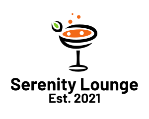 Bubbly Cocktail Beverage logo design