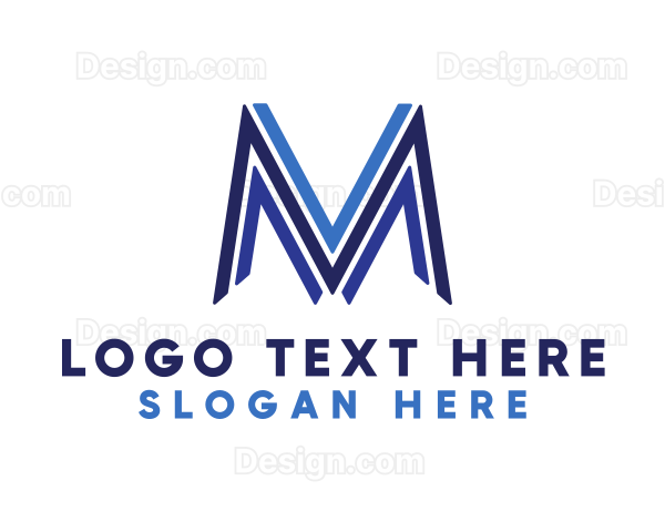 Blue Line M Logo