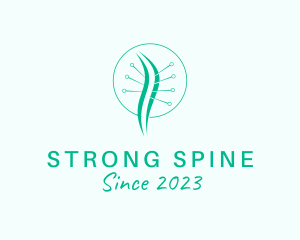 Chiropractic Acupuncture Backbone logo design