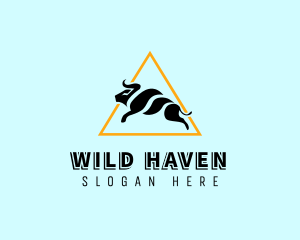 Modern Wild Bull logo design