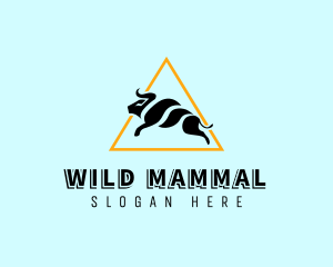 Modern Wild Bull logo design