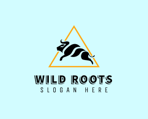 Modern Wild Bull logo design