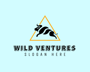 Modern Wild Bull logo design