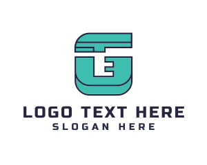 Geometric Teal G logo