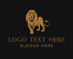 Elegant Gold Lion Logo