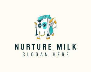 Milk Cow Dairy logo design