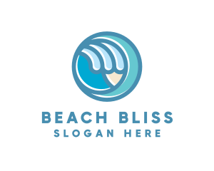 Sea Beach Resort logo design