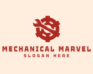 Mechanical Tool Wrench logo design