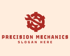 Mechanical Tool Wrench logo design