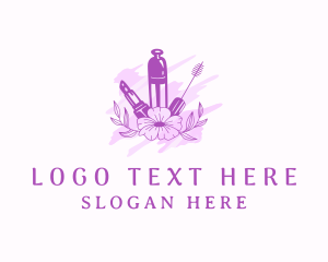 Purple Flower Makeup logo