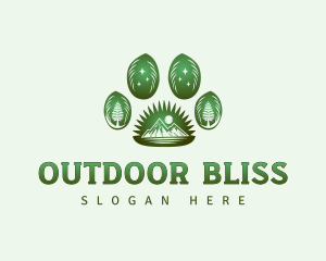 Paw Outdoor Wildlife logo design