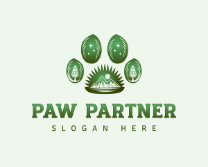 Paw Outdoor Wildlife logo design