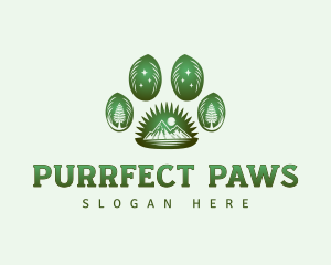 Paw Outdoor Wildlife logo design