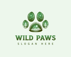 Paw Outdoor Wildlife logo design