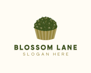 Grass Garden Cupcake Pastry logo design