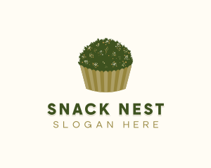 Grass Garden Cupcake Pastry logo design