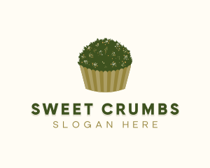 Grass Garden Cupcake Pastry logo design