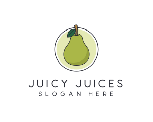 Juicy Pear Fruit logo