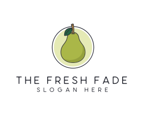 Juicy Pear Fruit logo design