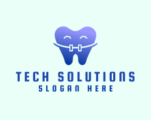 Dentist Tooth Braces Logo