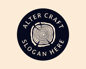 Furniture Woodgrain Craft logo design