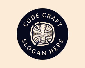 Furniture Woodgrain Craft logo design