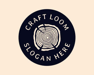 Furniture Woodgrain Craft logo design