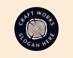 Furniture Woodgrain Craft logo design