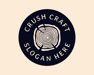 Furniture Woodgrain Craft logo design