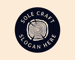 Furniture Woodgrain Craft logo design