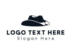 Headpiece - Western Cowboy Hat logo design